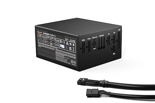 be quiet! BN515 Straight Power 12-850w 80 Plus Platinum, ATX 3.0, Modular Power Supply, for PCIe 5.0 GPUs and GPUs with 6+2 pin connectors, Silent 135mm be quiet! Fan - BN515 850W Platinum