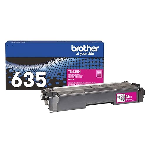 Brother Genuine TN635M Standard Yield Magenta Toner Cartridge, 1 Pack