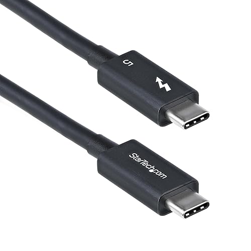 StarTech.com 2.6ft (80cm) Thunderbolt 5 Cable, 80Gbps/120Gbps, 240W PD, 8K 60Hz, Thunderbolt Certified, TB5/TB4/USB4/USB-C