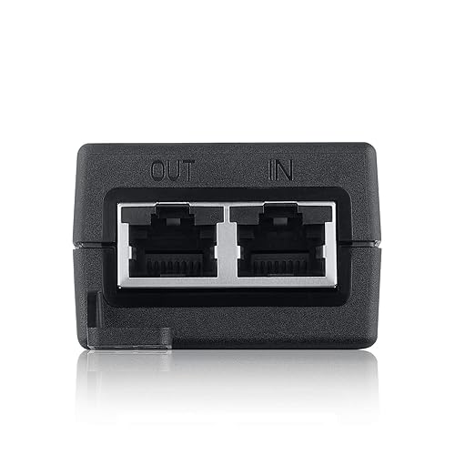 ZYXEL PoE Plus 30W 2.5G Injector - MultiGig up to 2.5G - 30W PoE+ - Single Port - Black