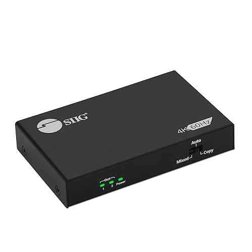 SIIG CE-H26B11-S1 2PORT HDMI 2.0 HDR SPLITTER