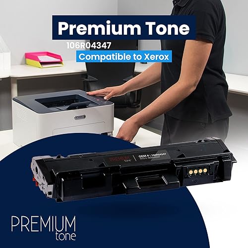 Premium Tone Replacement for Xerox B210 106R04347 High Yield Black for B205 MFP, B205/NI, B210, B215 MFP