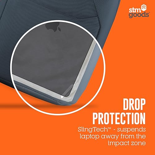 STM Myth 18L Backpack - Durable, Stylish, and Practical Laptop Backpack with Multiple Pockets - Fits 15 Laptop and 16 MacBook Pro with Maximum Laptop Protection - Midnight Blue 18L Midnight Blue