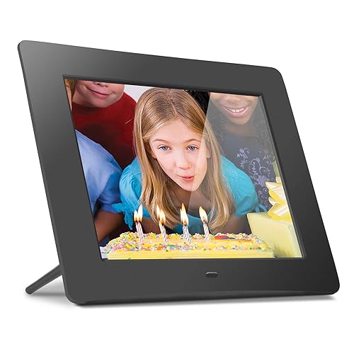 Aluratek ADMPF108F Digital Frame with 512 MB Built-in Memory (Black) 8 (w/ Built-in Memory)