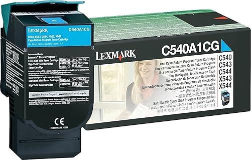 Lexmark High Yield Cyan Return Program Toner Cartridge for US Government, 10000 Yield (C748H4CG)