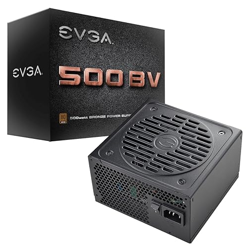 EVGA 500 BV, 80+ Bronze 500W, 3 Year Warranty, Power Supply 100-BV-0500-K1