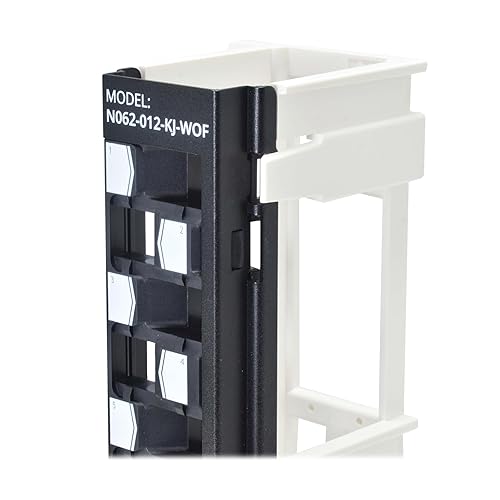 Eaton Tripp Lite 12-Port Wall-Mount Patch Panel for UTP Keystone Jacks, Offset Ports, Vertical or Horizontal Installation, TAA Compliant, Lifetime Manufacturer's Warranty (N062-012-KJ-WOF)