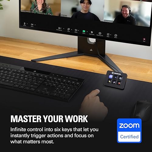 Elgato Stream Deck Mini – Control Zoom, Teams, PowerPoint, MS Office and More, Boost Productivity with Seamless Integration for Daily Apps, Set Up Shortcuts Easily, Compatible with Mac and PC