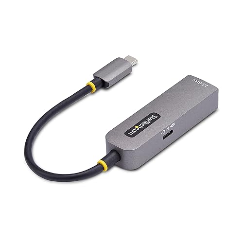 StarTech.com 2.5GbE USB-C to Ethernet Adapter, 100W PD Pass-Through, NBASE-T NIC, USB 3.0 Type-C 2.5G Multi Speed Network