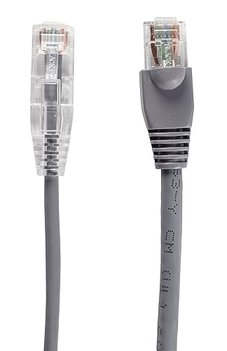 5Ft Gray Cat6a Slim 28Awg Patch