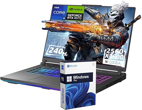 ASUS ROG Strix G16 16 240Hz Gaming Laptop Intel-i9-14900HX(24 cores), NVIDIA GeForce RTX 4060, 64GB DDR5 RAM, 2TB SSD, Wi-Fi 6, Backlit Keyboard, Windows 11 Pro 64GB RAM | 2TB SSD