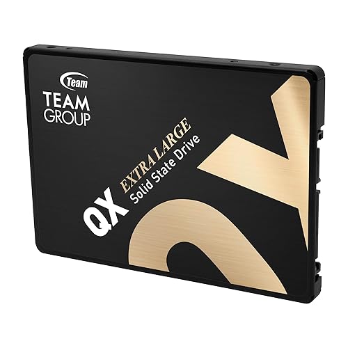 TEAMGROUP QX 4TB 3D NAND QLC 2.5 Inch SATA III Internal Solid State Drive SSD R/W Speed up to 500/460 MB/s 1000TBW Laptop & PC Desktop T253X7004T0C101 4TB Quantum (QX)