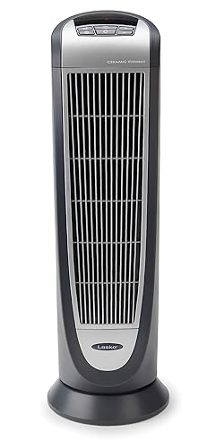 Lasko Products 5160 Ceramic Tower Heater with Remote Control Black 5160
