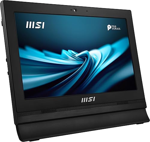 MSI PRO AP162T 15.6” FHD Touchscreen All-in-One PC: Intel Celeron N100, 4GB DDR4, 128GB m.2 NVMe SSD, WiFi, Bluetooth, Windows 11 Pro: ADL-020US