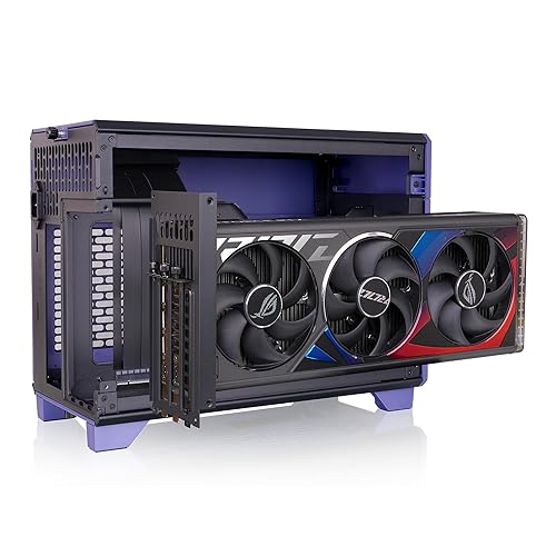 Thermaltake TR100 SFF Chassis; mITX Support; 18.9 Liters; PCIe 4.0 Riser Cable Included; 360mm GPU Clearance; 280mm Radiator Support; Removable PCIe Bracket; Future Dusk; CA-11A-00SNNN-00