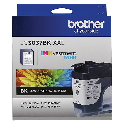 Brother LC3037BKS Genuine Super High-Yield Black Inkvestment Tank Ink Cartridge