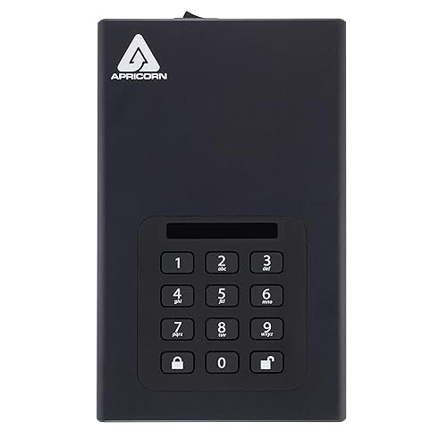 Apricorn Aegis Padlock 12 TB DT 256-bit Encrypted USB 3.0 Hard Drive (ADT-3PL256-12TB)