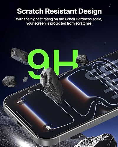 Belkin ScreenForce UltraGlass 2 Screen Protector for iPhone 17 Pro Max, 25X Stronger Glass, Scratch-Resistant & Impact Protection, Easy Align Tray for Bubble-Free Application, Made with Recycled Glass iPhone 17 Pro Max Ultra Glass 2.0