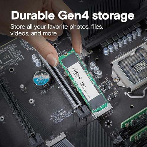 Crucial E100 480GB PCIe 4.0 Gen4 2280 NVMe M.2 SSD - CT480E100SSD8