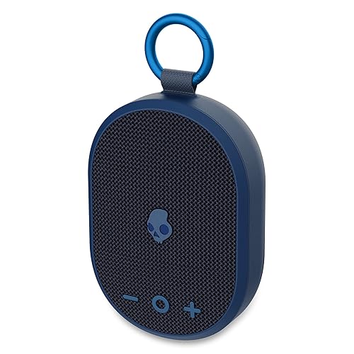 Skullcandy Kilo Wireless Bluetooth Speaker - IPX7 Waterproof Mini Bluetooth Speaker with 24 Hour Battery, Downward Firing Passive Radiator, and True Wireless Pairing - Perfect for Outdoor Navy