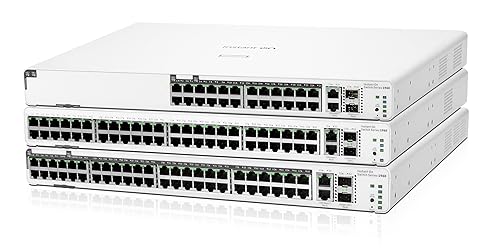 HPE Networking Instant On Switch Series 1960 48-Port Gb Smart-Managed Layer 2+ Ethernet Switch | 48x 1G | 2X 10GBase-T, 2X SFP+ | Stackable | US Cord (JL808A#ABA)