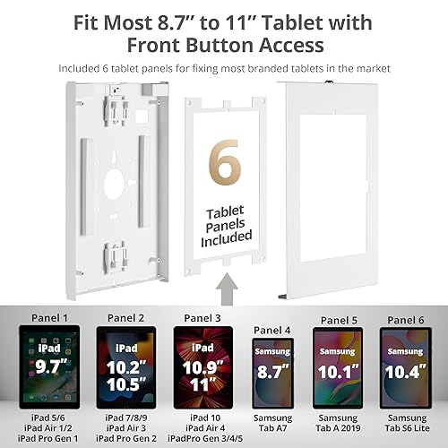 SIIG Lockable Countertop Kiosk POS iPad Security Stand Holder for 9.7 to 11 Inch