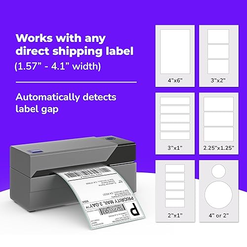 Rollo USB Shipping Label Printer - Commercial Grade 4x6 Thermal Label Printer for Shipping Packages - High Speed Custom Sticker Label Maker for Small Business - Supports Windows & Mac