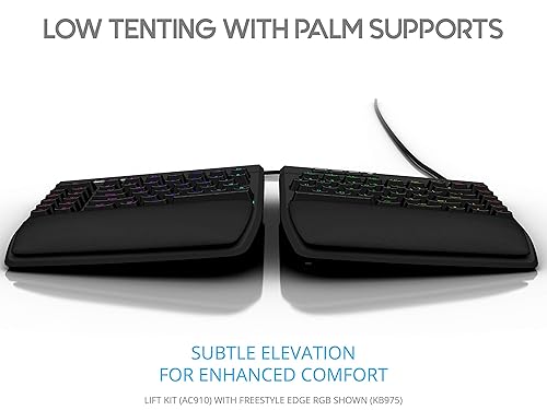 KINESIS Lift Kit - Tenting with Palm Supports for Freestyle Edge (AC910),Black