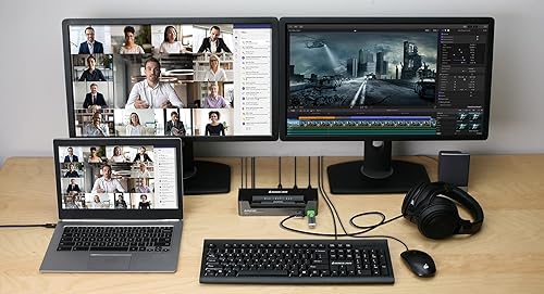 IOGEAR 3-Port 4K USB-C and DisplayPort KVMP Switch with Power Delivery - GCS1953