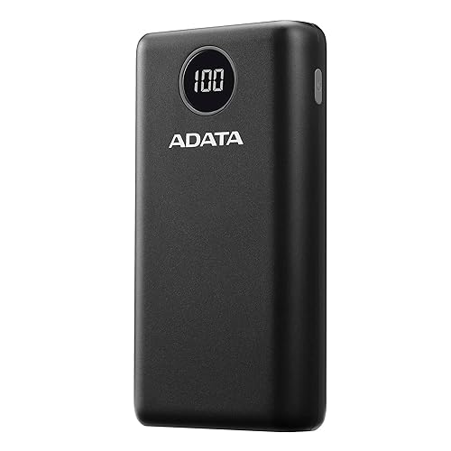 ADATA P20000QCD Powerbank - Li-Pol - USB, USB-C - 18 Watt