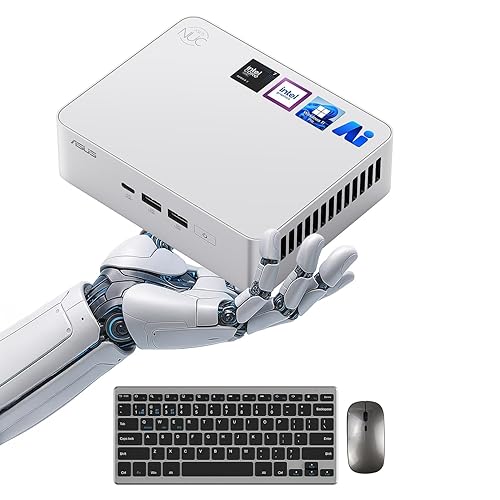 ASUS NUC 15 Pro+ Small PC, Intel Series 2 Core Ultra 7 255H, 64GB DDR5 RAM, 1TB PCIe SSD, Intel Arc 140T GPU, Thunderbolt 4, Win 11 Pro, WiFi 7, BT 5.4, High Performance AI Computing, 8K Video Editing 64GB RAM | 1TB SSD NUC 255H - KB+MS