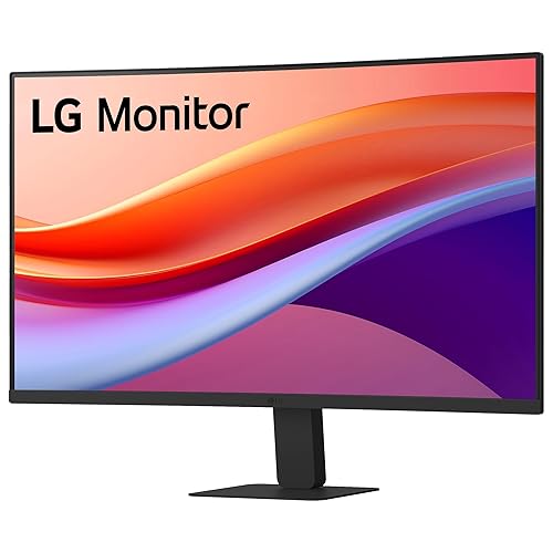 LG FHD Curved Monitor (27U421A) - 27” FHD (1920x1080), 100Hz, sRGB 99%, USB-C, Reader Mode, Flicker Safe, Dynamic Action Sync, Black Stabilizer, Eye Comfort, 3-Side Borderless, Tilt Adjustable