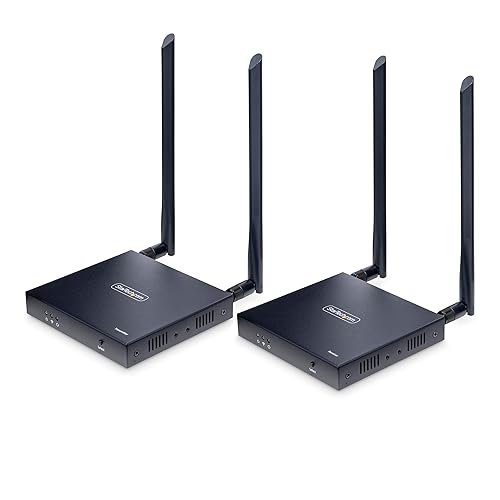 StarTech.com Wireless HDMI Extender, 4K 60Hz, Transmitter and Receiver Kit, Up to 165ft (50m), No Line-of-Sight Required