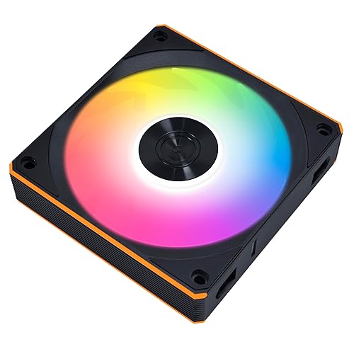 Lian Li UNI Fan CL120 ARGB PWM Fan - Single Pack (Reverse Blade) - 2.4 GHz Wireless Signal RGB & PC Case Fans Control - Daisy-Chain - Low Noise - Controller NOT Included &Required - Black (12RCL1W1B) 120 Reverse Black