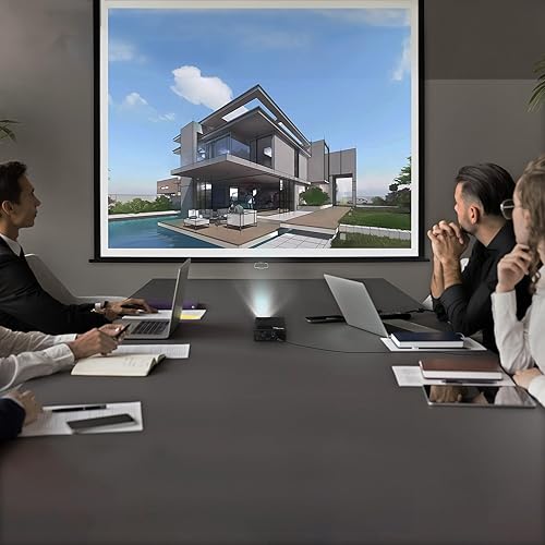 Optoma ML750i Mini Portable Business LED Projector - WXGA 1280 x 800, 450/700 Lumens, Under 1lb., Project via HDMI, USB-A, or MicroSD, Screen Mirror Wirelessly with Mobile Devices