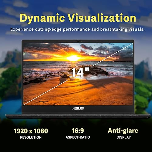 ASUS Chromebook CM1402 Laptop for Students Business, 14 FHD, MediaTek Kompanio 520, 4 GB RAM, 192 GB (64GB eMMC+128GB MSD), WiFi 6,Long-Lasting Battery, Chrome OS, Nonslip Mouse+32GB USB Flash Drive 4 GB RAM | 192 GB SSD
