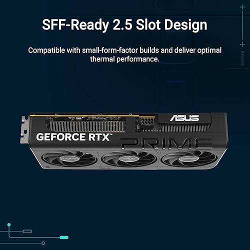 The SFF-Ready ASUS Prime GeForce RTX™ 5060 8GB GDDR7 OC Edition Graphics Card (PCIe® 5.0, 8GB GDDR7, HDMI®/DP 2.1, 2.5-Slot, Axial-tech Fans, Dual BIOS) PRIME RTX5060|OC|8GB