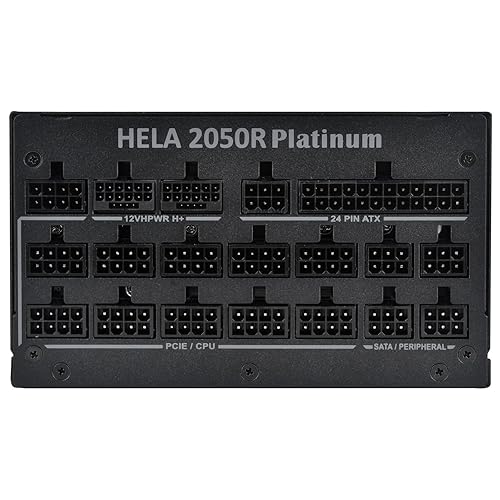 Silverstone HELA 2050R Platinum Cybenetics Platinum Certified 2050W ATX Power Supply, SST-HA2050R-PM (SST-AX2050MCPT-C) ATX 3.0