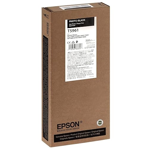 Epson 350 Ml Photo Black Ultrachrome HDR Ink Cartridge T596100