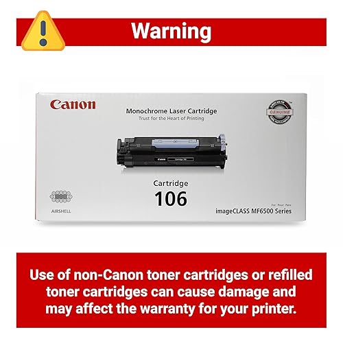 Genuine Canon Toner Cartridge 106 - Black