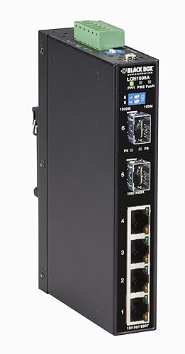 Black Box LGH1006A Network Services Compact Industrial GB Ethernet Switch