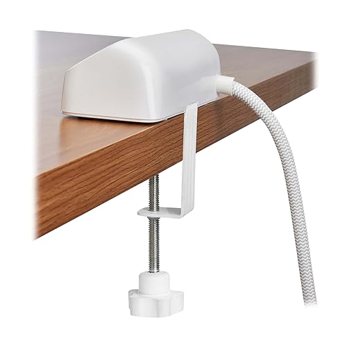 Eaton Tripp Lite Series Desk Clamp Power Strip Surge Protector, 3-Outlets, USB-A & USB-C Charging Ports, 900 Joules, 8ft Braided Flat Extension Cord, Lifetime Manufacturer's Warranty (TLP308U20CLAMP) 3 Outlets White (USB-A + USB-C)