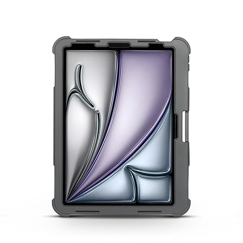 Targus SafePort Rugged Max Case for iPad Pro 11-inch (M4) – MIL-STD Drop Tested, Screen Protector, Kickstand, Hand Strap, Stylus Holder, Dust & Fluid Resistant - THD966GL