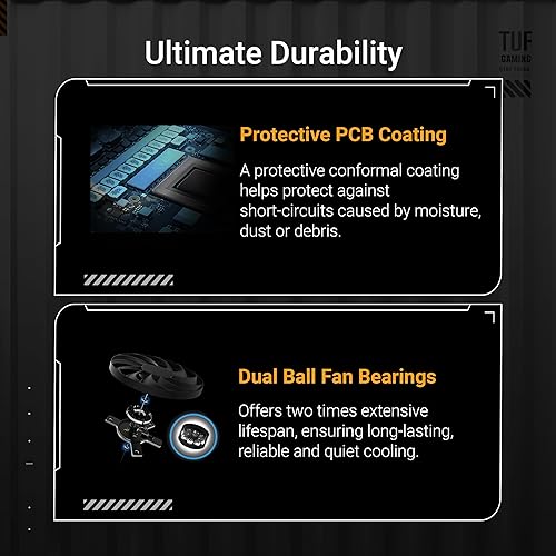 ASUS TUF Gaming GeForce RTX ™ 5060 Ti 16GB GDDR7 OC Edition Gaming Graphics Card (PCIe® 5.0, HDMI®/DP 2.1, 3.1-Slot, Military-Grade Components, Protective PCB Coating, axial-tech Fans) TUF Gaming RTX5060Ti|OC|16GB