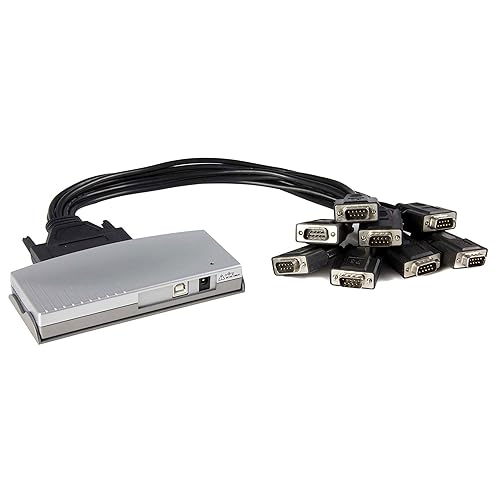 StarTech.com USB to Serial Adapter Hub - 8 Port - DB9 (9-pin) - USB Serial - FTDI USB to RS232 Adapter - USB Serial (ICUSB2328)