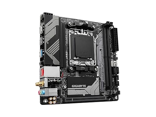 GIGABYTE A620I AX (AM5/ LGA 1718/ AMD/ A620/ Mini-ITX/ 5-Year Warranty/ DDR5/ Single M.2/ PCIe 4.0/ USB 3.2 Gen1 Type-C/Realtek Wi-Fi 6E/ Realtek 2.5GbE/ Q-Flash Plus/PCIe EZ-Latch/Motherboard)