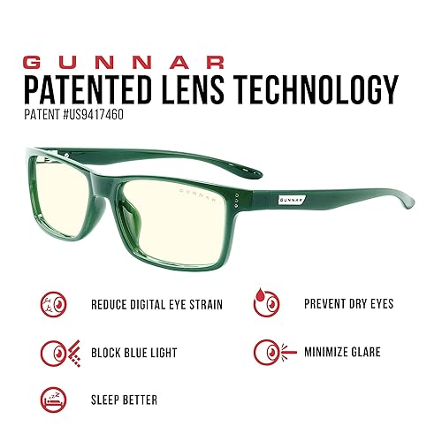Gunnar Unisex's Vertex Reading Glasses, Moss, 53.2mm VER-09409