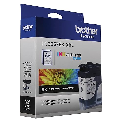 Brother LC3037BKS Genuine Super High-Yield Black Inkvestment Tank Ink Cartridge