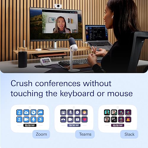 Elgato Stream Deck Neo – 8 Customizable Keys, 2 Touch Points, Speed Through Tasks & Workflows - Control Word, Excel, PowerPoint, Teams, Zoom, Spotify and more, Drag-’n-Drop Setup - Works with Mac & PC