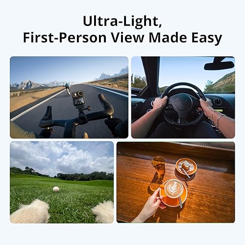 DJI Osmo Nano Standard Combo (128GB) - Small 4K/60fps Vlogging Camera with a 1/1.3 Sensor, 143° Wide FOV Video, 200-Min Recording, Swift Content Transfer, Magnetic POV Cam 4K for Sports, Vlog Black DJI Osmo Nano (128GB)
